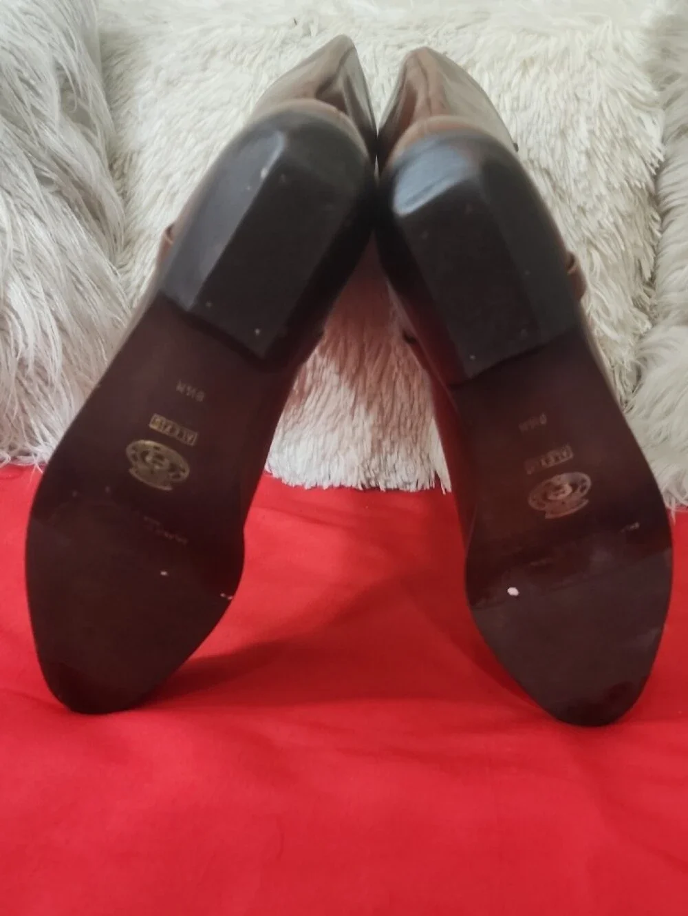 Etienne Aigner Brown Leather Knee High Boots